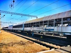 Отправка автомобилей в вагонах-сетках